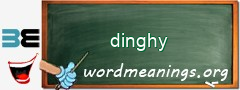 WordMeaning blackboard for dinghy